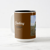 2 Couleurs Tasse de cowboy (Devant gauche)