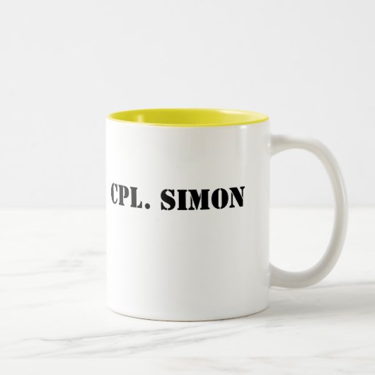 2 Couleurs Tasse de Cpl. Simon (Droit)