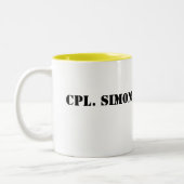 2 Couleurs Tasse de Cpl. Simon (Gauche)