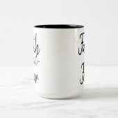 2 Couleurs Tasse de crainte de foi pas (Centre)