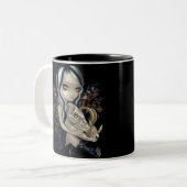 2 Couleurs Tasse "de crâne de Babirusa" (Devant gauche)