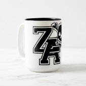 2 Couleurs Tasse de crâne de fac (Devant gauche)