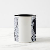 2 Couleurs Tasse de crépuscule de choucas (Centre)