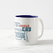 2 Couleurs Tasse de cri de bataille (Devant droit)