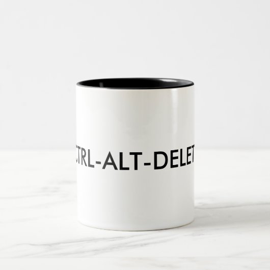 2 Couleurs Tasse de CTRL-ALT-DELETE (Centre)