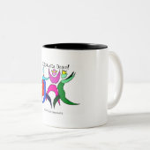 2 Couleurs Tasse de danse (Devant droit)