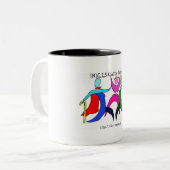 2 Couleurs Tasse de danse (Devant gauche)