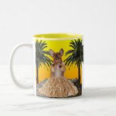 2 Couleurs Tasse de danse polynésienne de teckel (Gauche)