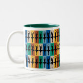 2 Couleurs Tasse de danseur classique (vert) (Gauche)