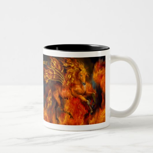 2 Couleurs Tasse de danseur du feu (Droit)