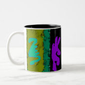 2 Couleurs Tasse de ~ d'art moderne de ~ de vibrations (Gauche)