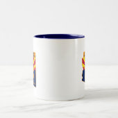 2 Couleurs Tasse de DCS d'AZ - intérieur bleu (Centre)