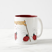 2 Couleurs Tasse de défilé de coccinelle (Devant droit)