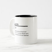 2 Couleurs Tasse de définition de nom Jason | Nom de garçon p (Devant gauche)
