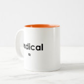 2 Couleurs Tasse de définition de radical droitier (Devant gauche)