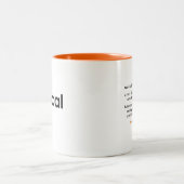 2 Couleurs Tasse de définition de radical droitier (Centre)