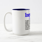 2 Couleurs Tasse de définition d'Ineptocracy (Gauche)