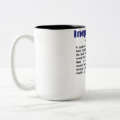 2 Couleurs Tasse de définition d'Ineptocracy (Gauche)