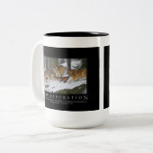 2 Couleurs Tasse de Demotivational de collaboration (Devant gauche)