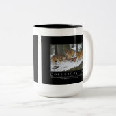 2 Couleurs Tasse de Demotivational de collaboration (Devant droit)