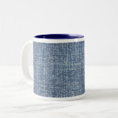 2 Couleurs Tasse de denim (Devant gauche)