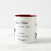 2 Couleurs Tasse de descendant de fleur printanière de John (Centre)