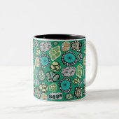 2 Couleurs Tasse de design abstrait Zen (Devant droit)