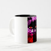 2 Couleurs Tasse de design heureux (Devant gauche)