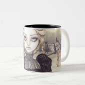 2 Couleurs " Tasse de deuil "morne (Devant droit)