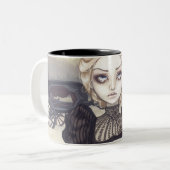 2 Couleurs " Tasse de deuil "morne (Devant gauche)