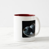 2 Couleurs Tasse de deux bleus (Devant droit)