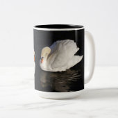 2 Couleurs Tasse de deux cygnes (Devant droit)