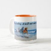 2 Couleurs Tasse de deux images (Devant gauche)