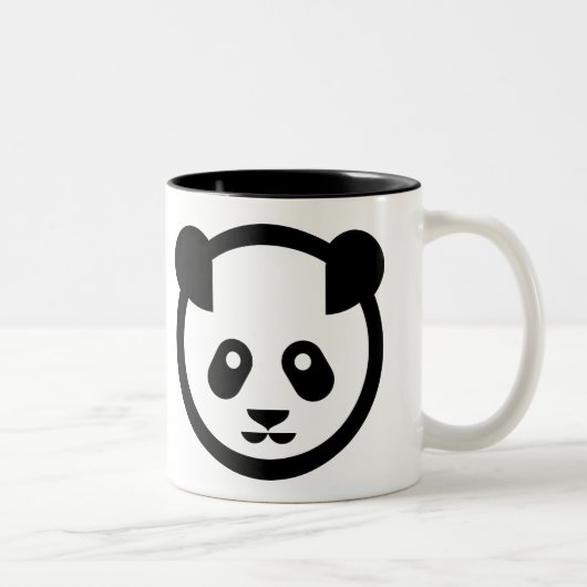 2 Couleurs Tasse de deux pandas (Droit)