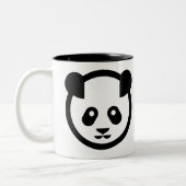 2 Couleurs Tasse de deux pandas (Gauche)