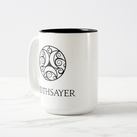 2 Couleurs Tasse de devin (Devant gauche)