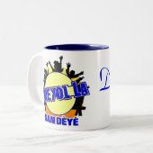2 Couleurs Tasse de Deye d'interdiction de La de Kreyol (Devant gauche)