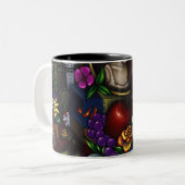 2 Couleurs Tasse de "Dia de los Muertos" (Devant gauche)