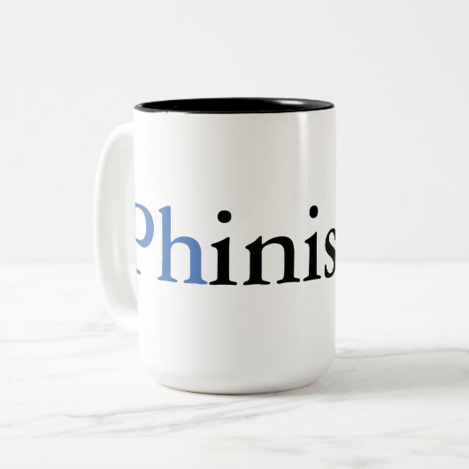 2 Couleurs Tasse de diplômé de PhD (Devant gauche)