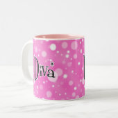 2 Couleurs Tasse de diva (Devant gauche)