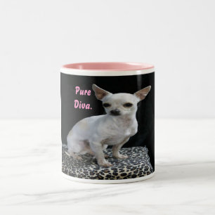 2 Couleurs Tasse de diva de chiwawa de chien