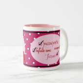 2 Couleurs Tasse de diva d'ensemble de jet (Devant droit)