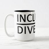 2 Couleurs Tasse de diversité et d'inclusion (Gauche)