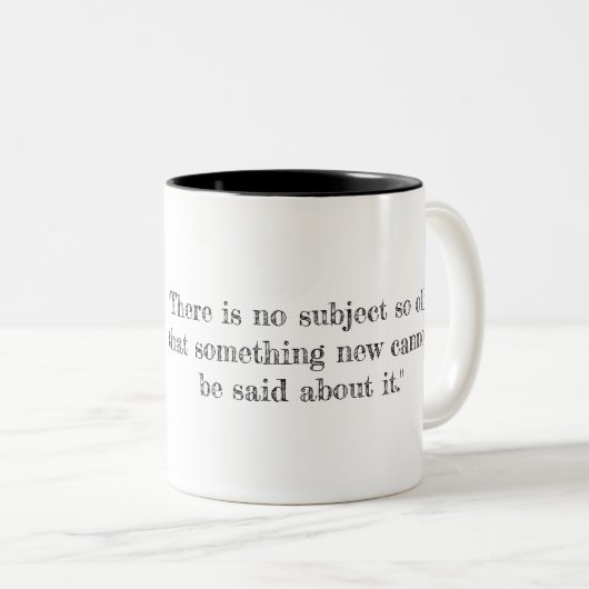 2 Couleurs Tasse de Dostoyevsky 11oz (Devant droit)