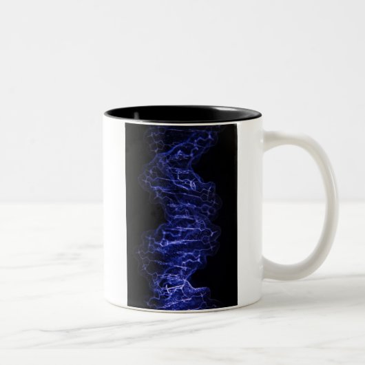 2 Couleurs Tasse de double hélice d'ADN (Droit)