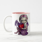 2 Couleurs Tasse "de dragon de Valentine" (Gauche)
