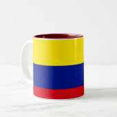 2 Couleurs Tasse de drapeau de la Colombie (Devant gauche)