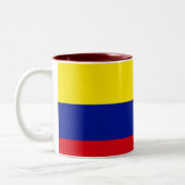 2 Couleurs Tasse de drapeau de la Colombie (Gauche)