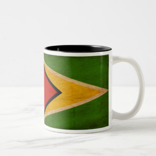 2 Couleurs Tasse de drapeau de la Guyane