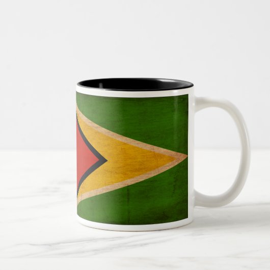 2 Couleurs Tasse de drapeau de la Guyane (Droit)